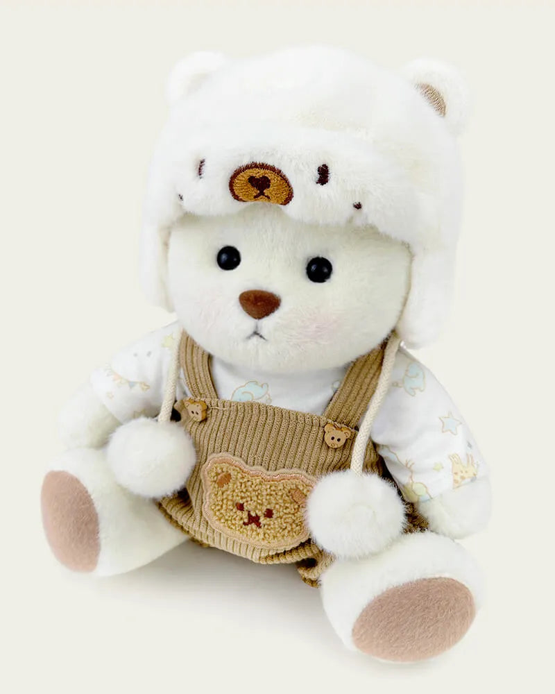 Handmade Teddy Bear | Mink Hat