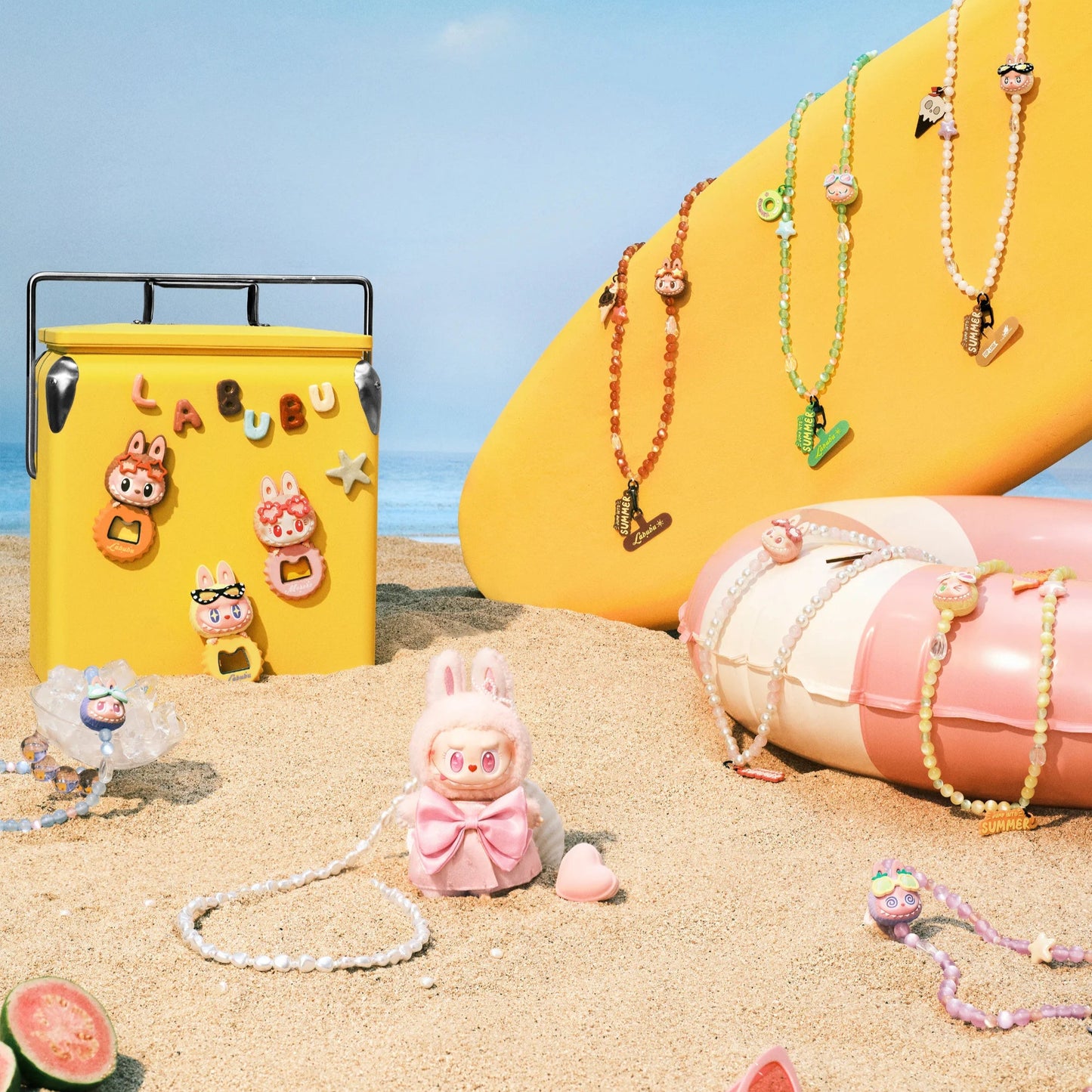 Mokoko Jumping into Summer Series Vinyl Plush Pendant
