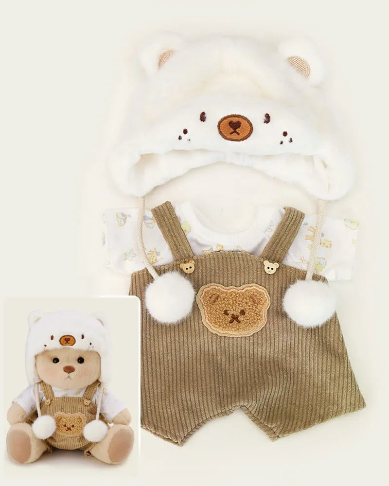Handmade Teddy Bear | Mink Hat