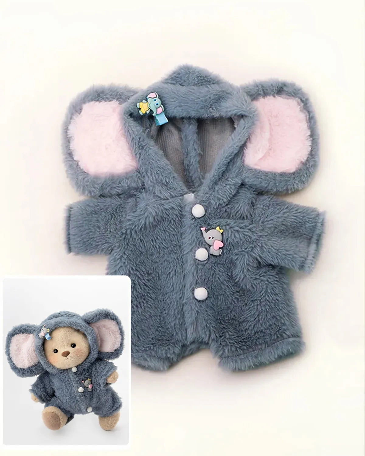 Handmade Teddy Bear | Little Furry Elephant