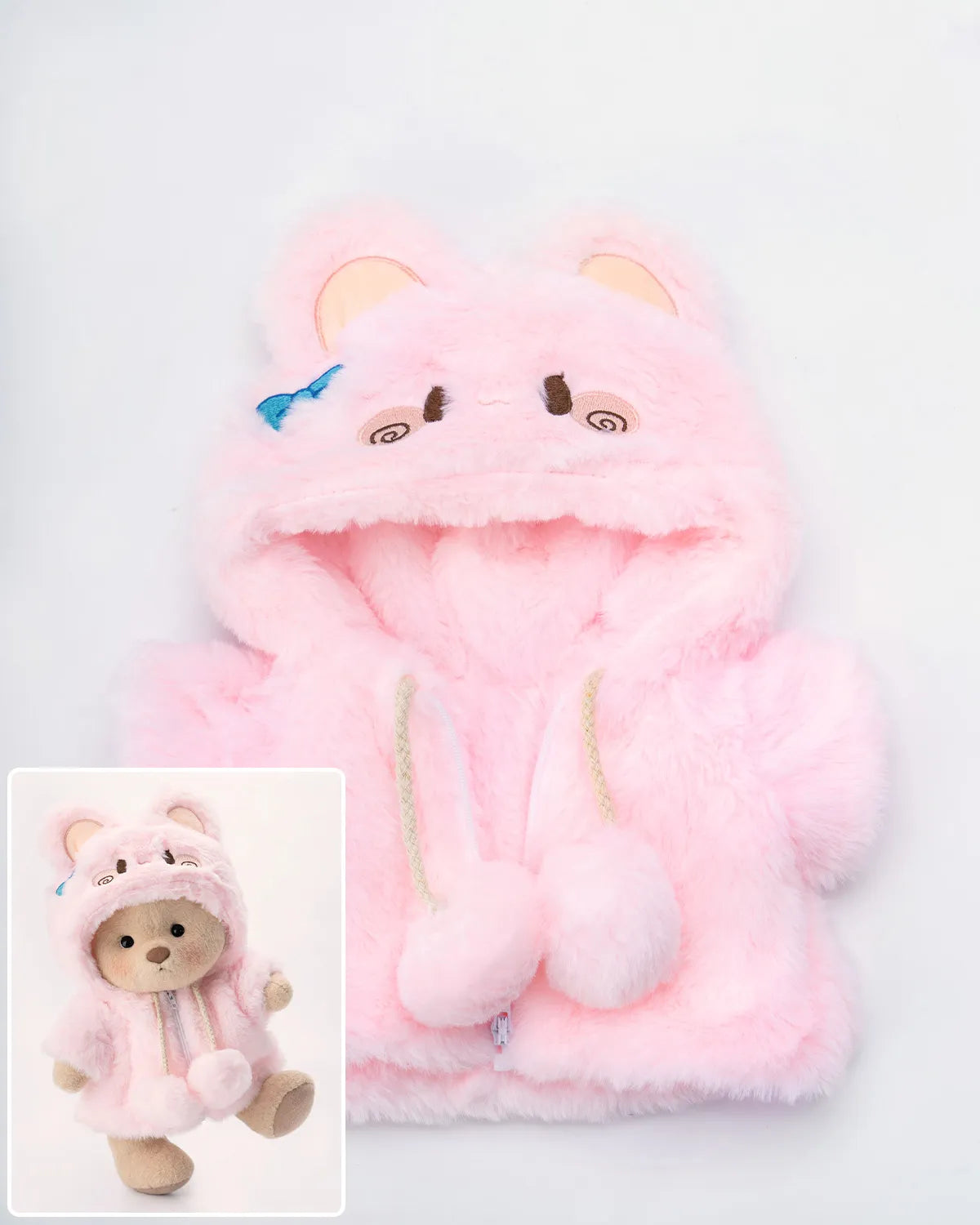 Handmade Teddy Bear | Fluffy Pink Rabbit