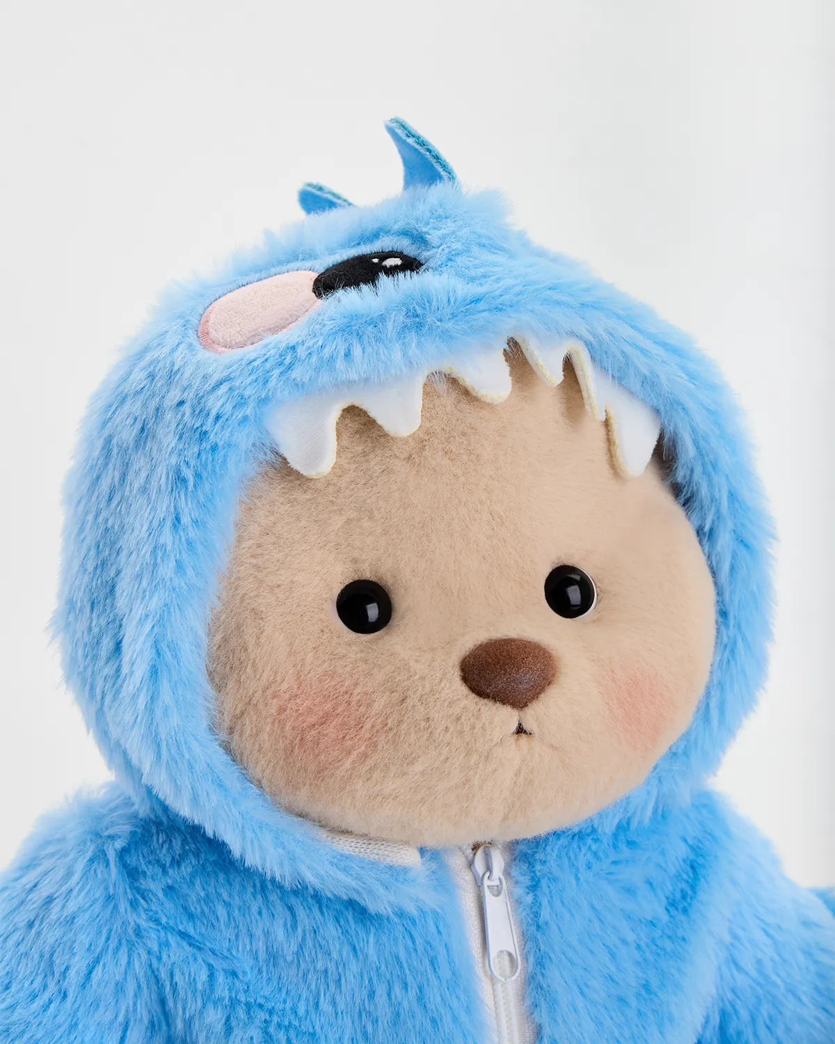 Handmade Teddy Bear | Furry Blue Dino