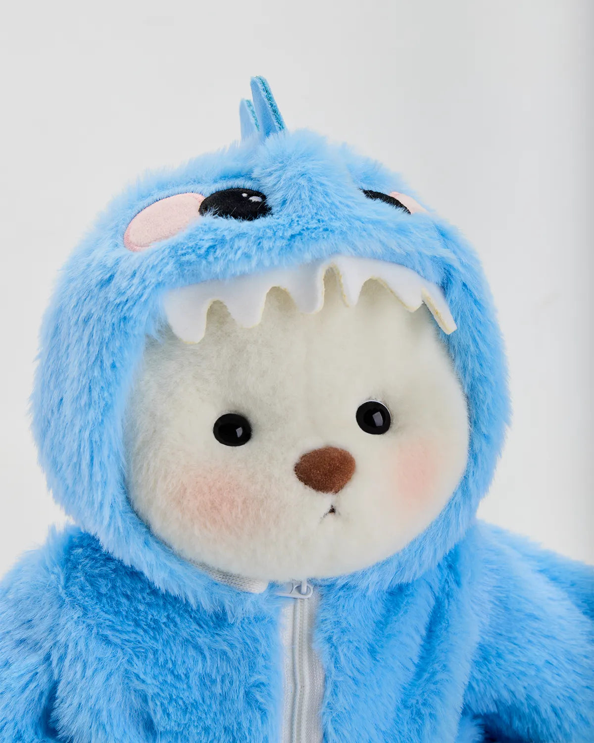 Handmade Teddy Bear | Furry Blue Dino