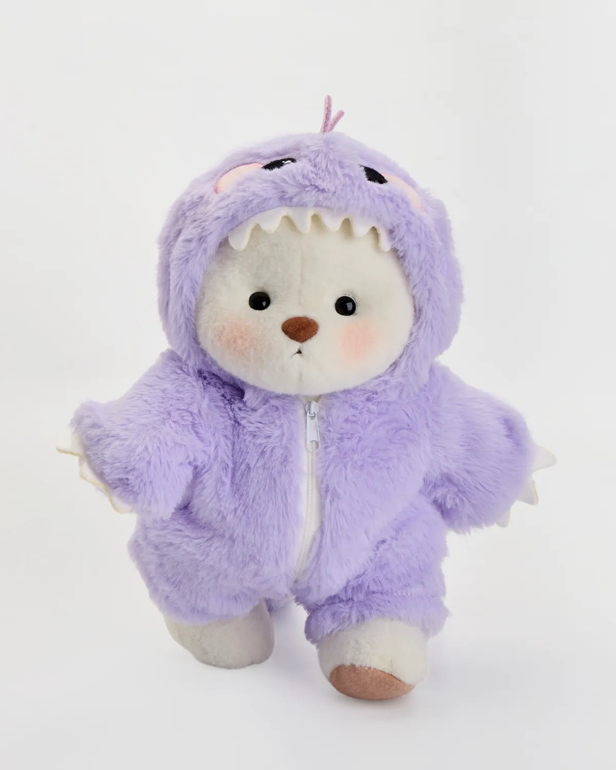 Handmade Teddy Bear | Furry Purple Dino