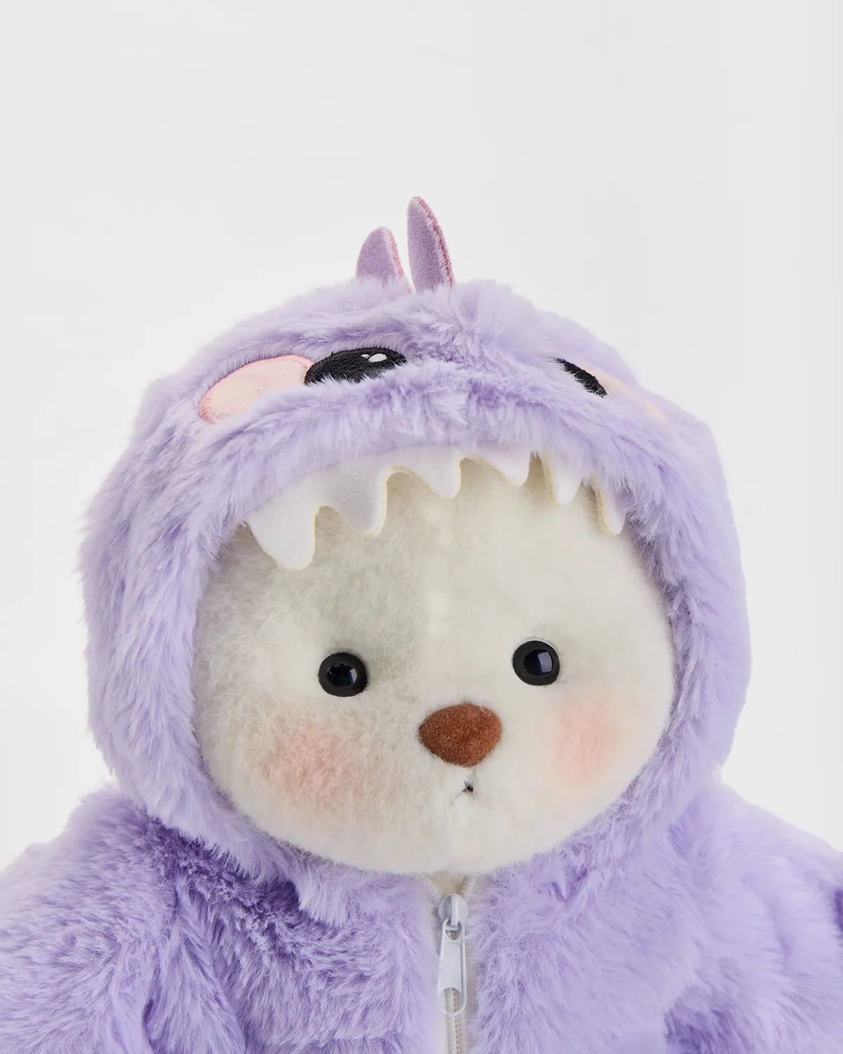 Handmade Teddy Bear | Furry Purple Dino
