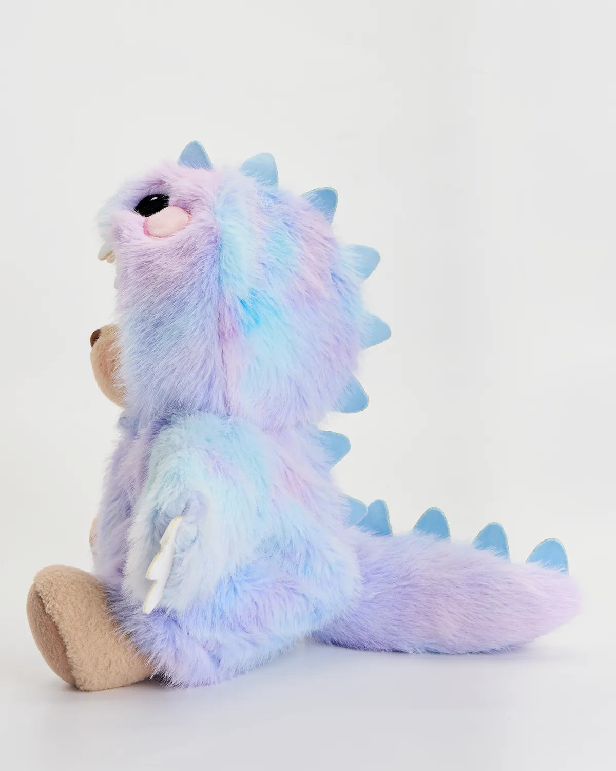 Handmade Teddy Bear | Rainbow Blue Purple Dino