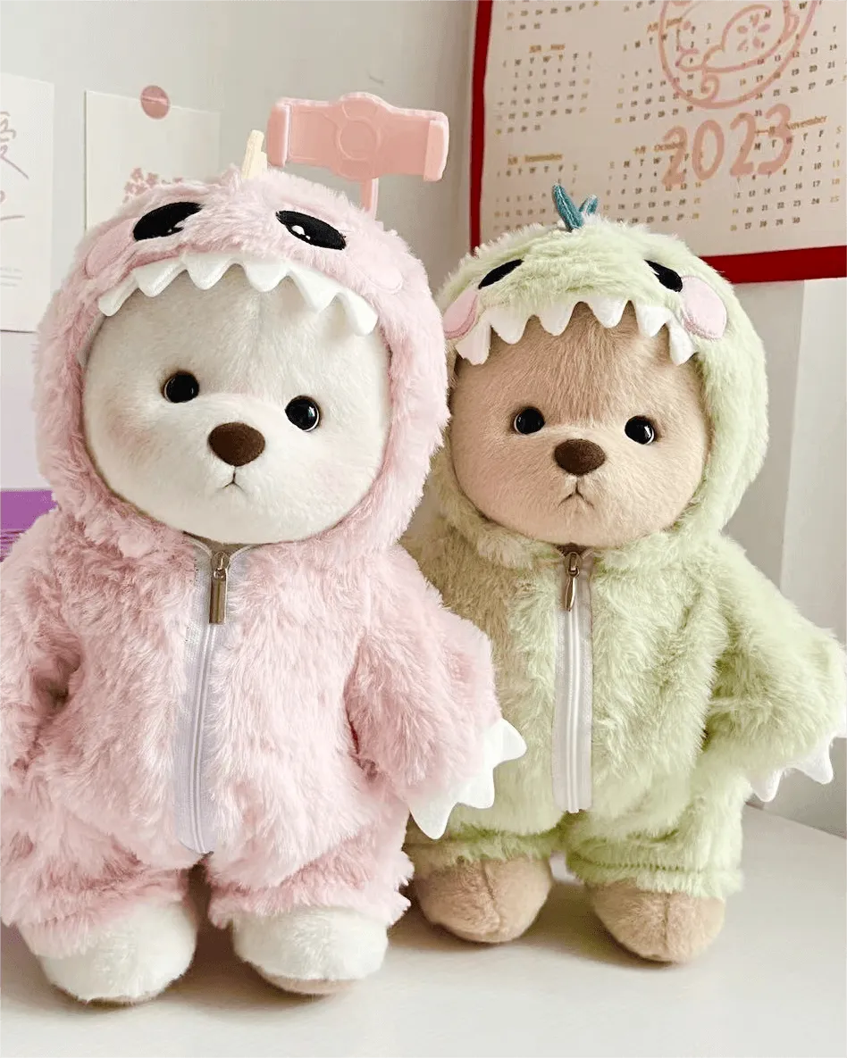 Handmade Teddy Bear | Green Dino