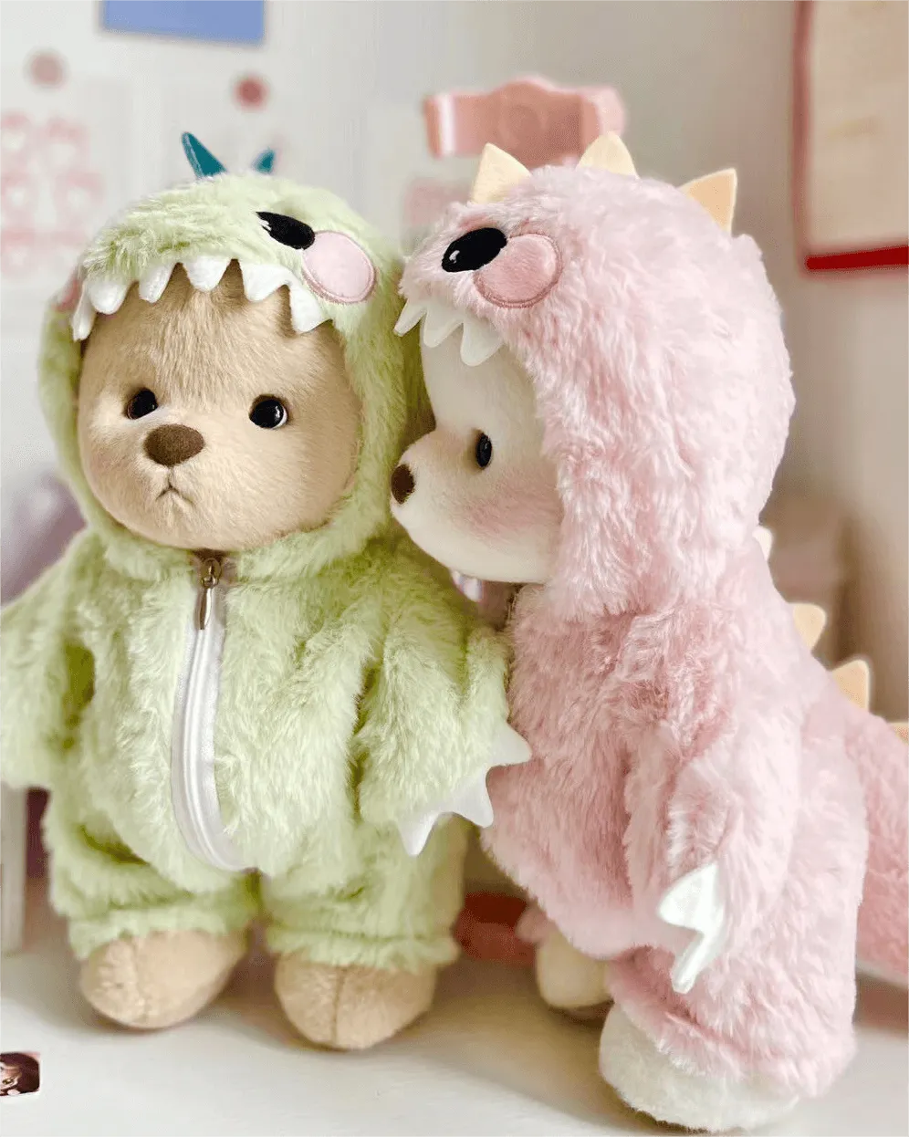 Handmade Teddy Bear | Green Dino