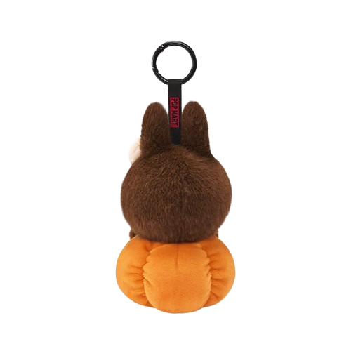 Labubu Happy Halloween Party Series-Sitting Pumpkin Vinyl Plush Pendant