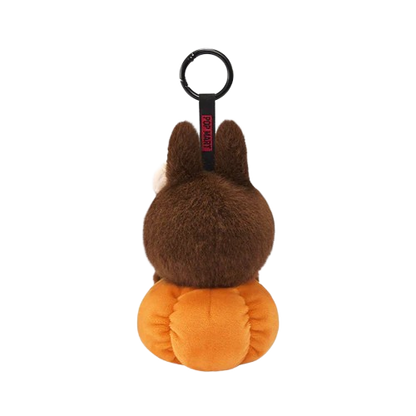 Labubu Happy Halloween Party Series-Sitting Pumpkin Vinyl Plush Pendant