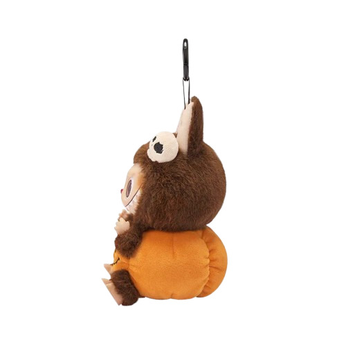 Labubu Happy Halloween Party Series-Sitting Pumpkin Vinyl Plush Pendant