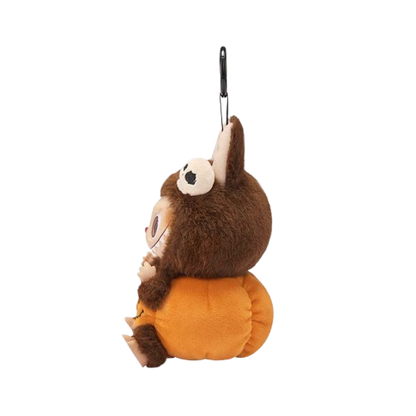 Labubu Happy Halloween Party Series-Sitting Pumpkin Vinyl Plush Pendant