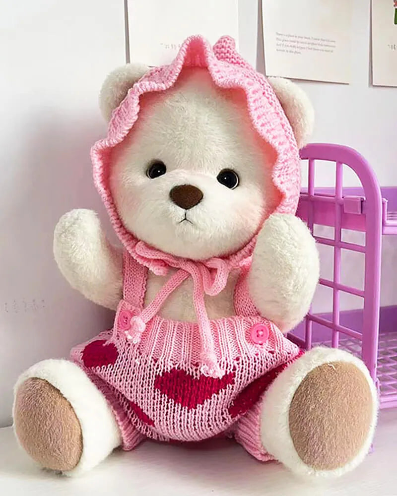 Handmade Teddy Bear | Heart Sweater