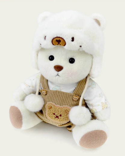 Handmade Teddy Bear | Mink Hat