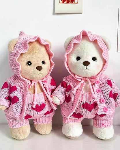Handmade Teddy Bear | Heart Sweater