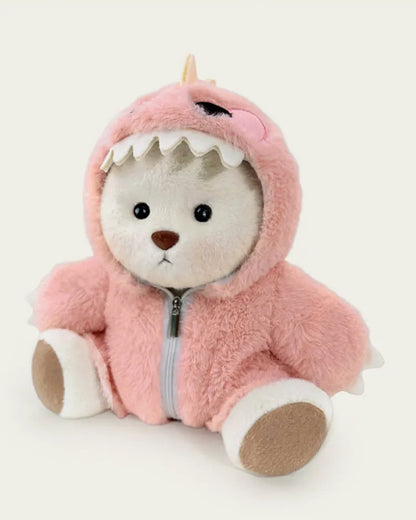 Handmade Teddy Bear | Pink Dino