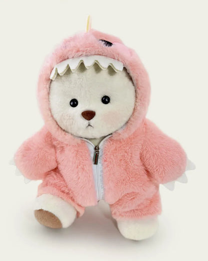 Handmade Teddy Bear | Pink Dino