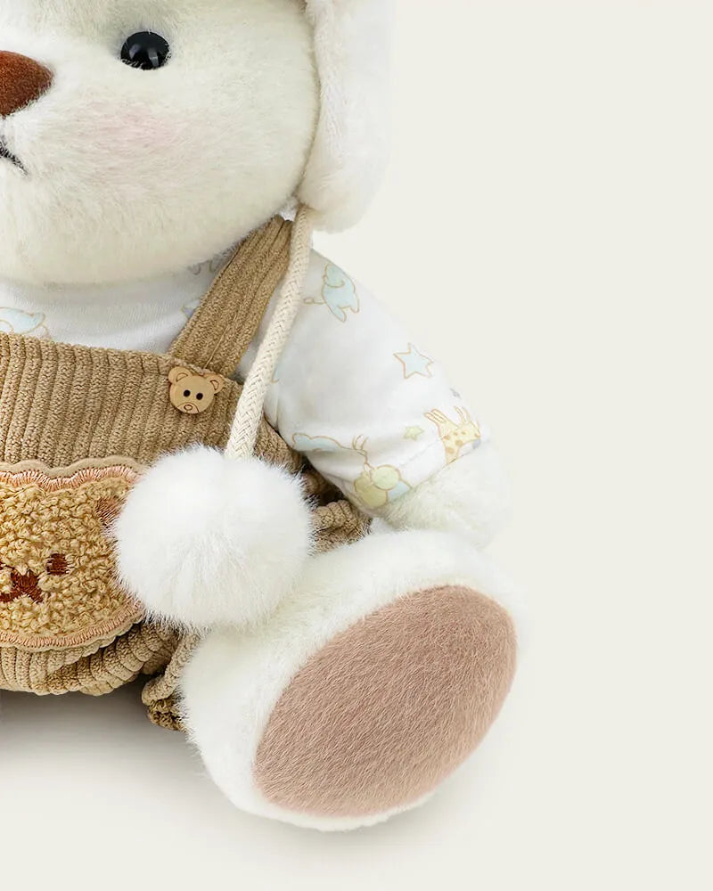 Handmade Teddy Bear | Mink Hat