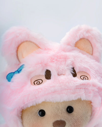 Handmade Teddy Bear | Fluffy Pink Rabbit