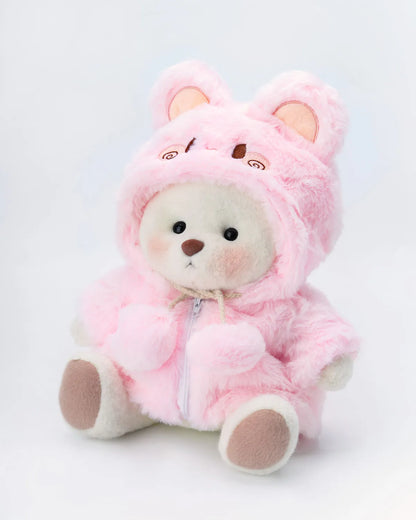 Handmade Teddy Bear | Fluffy Pink Rabbit