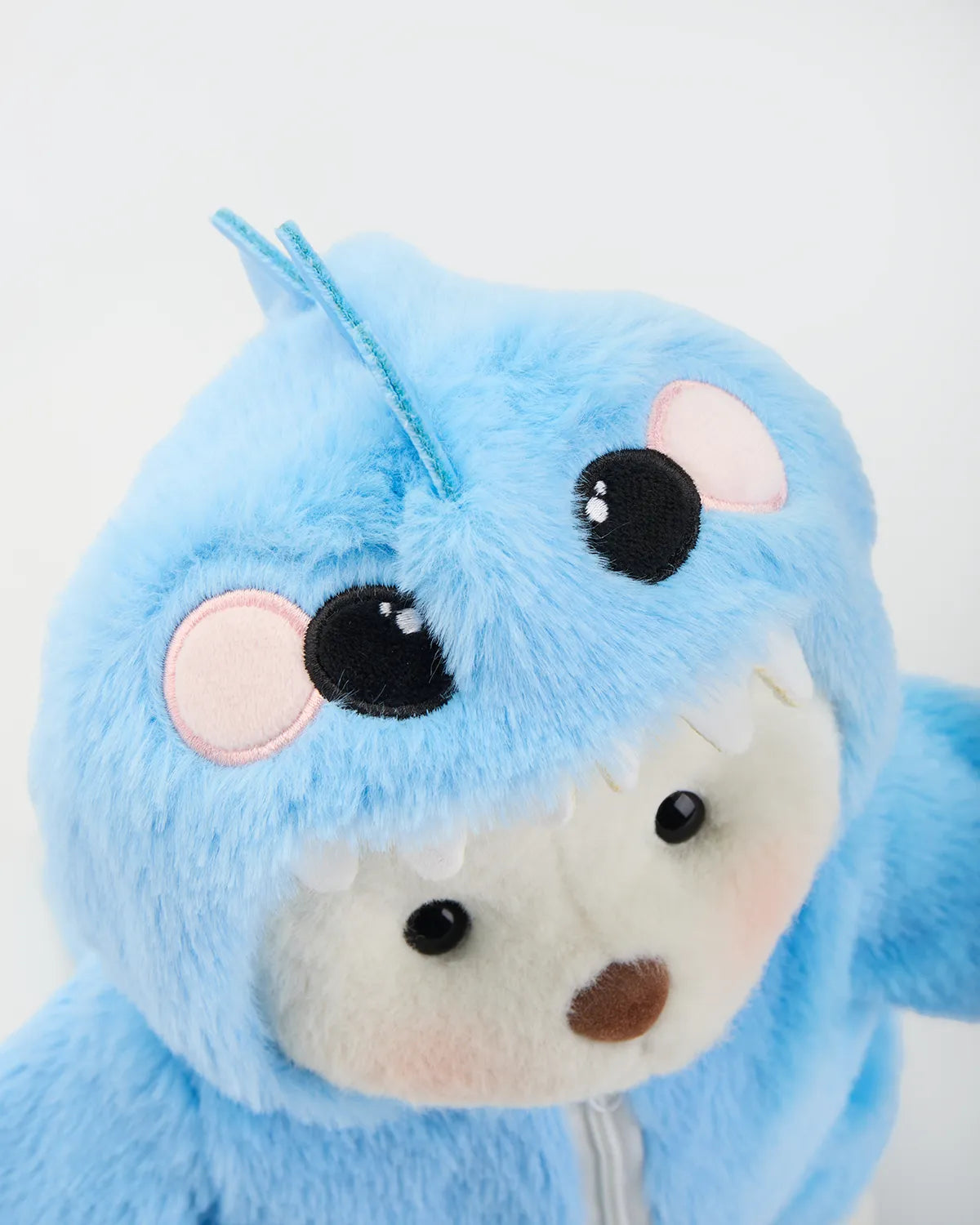 Handmade Teddy Bear | Furry Blue Dino