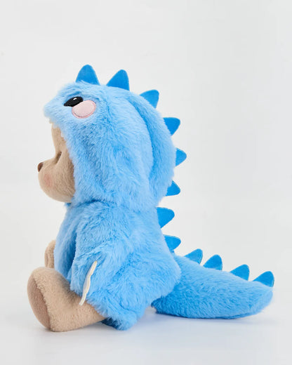 Handmade Teddy Bear | Furry Blue Dino