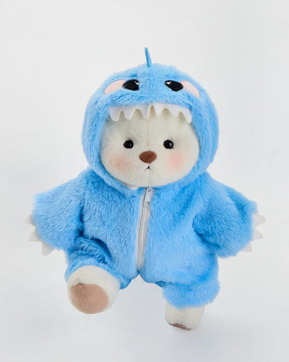 Handmade Teddy Bear | Furry Blue Dino