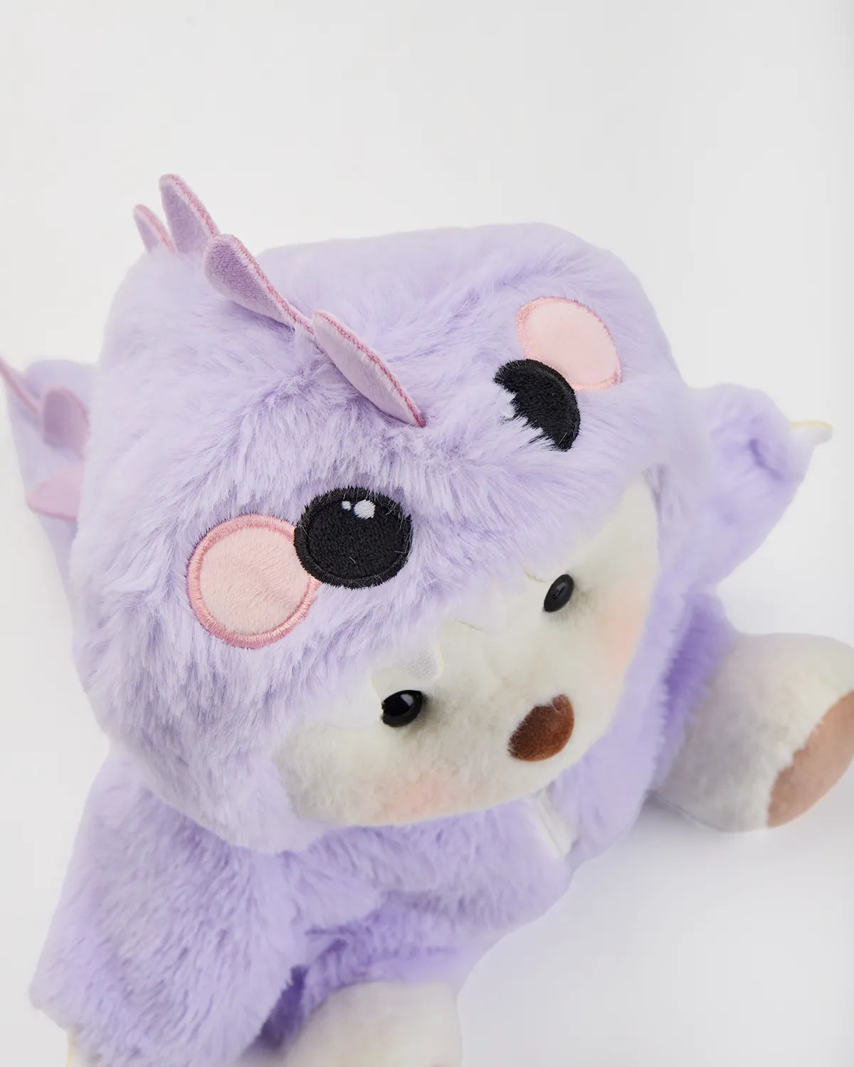 Handmade Teddy Bear | Furry Purple Dino