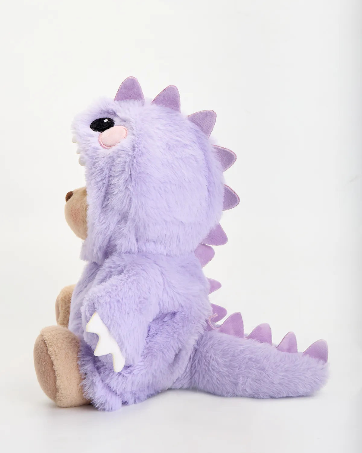 Handmade Teddy Bear | Furry Purple Dino