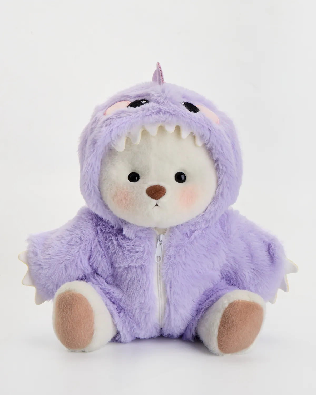 Handmade Teddy Bear | Furry Purple Dino