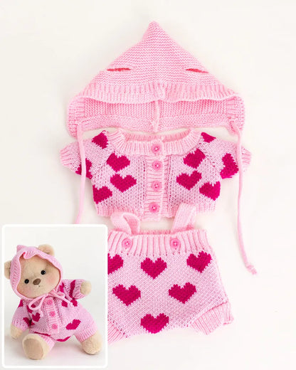 Handmade Teddy Bear | Heart Sweater