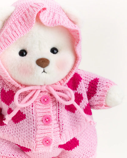 Handmade Teddy Bear | Heart Sweater