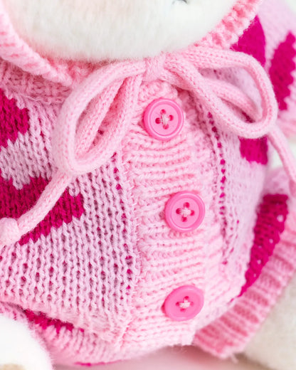 Handmade Teddy Bear | Heart Sweater