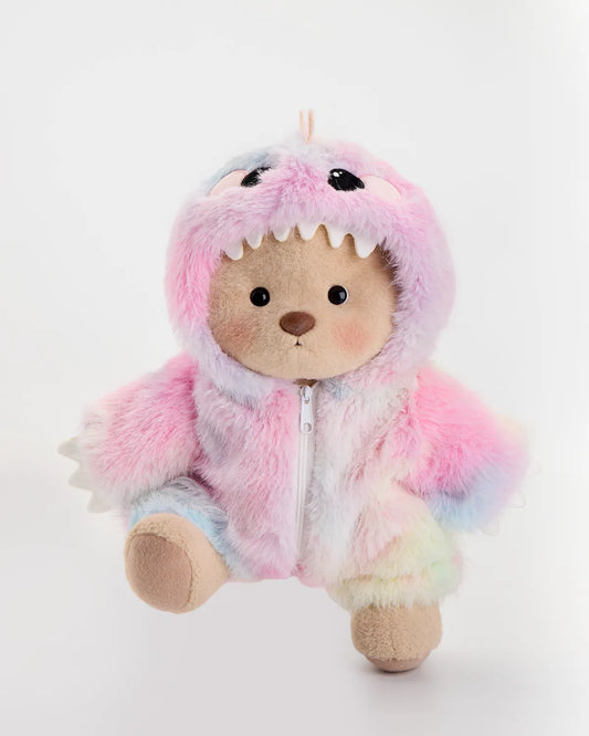 Handmade Teddy Bear | Rainbow Dino