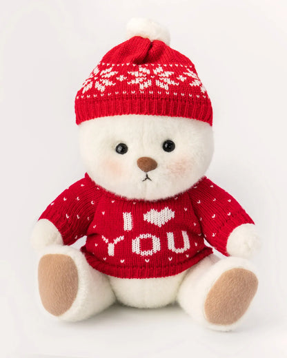 Handmade Teddy Bear | Red Sweater