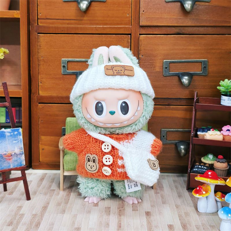 17cm Labubu Sweater Clothing Set (no doll)
