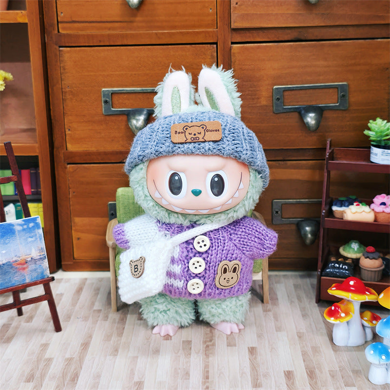 17cm Labubu Sweater Clothing Set (no doll)