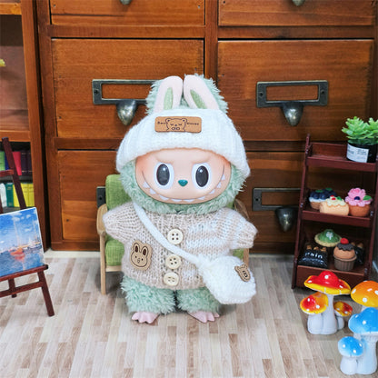 17cm Labubu Sweater Clothing Set (no doll)