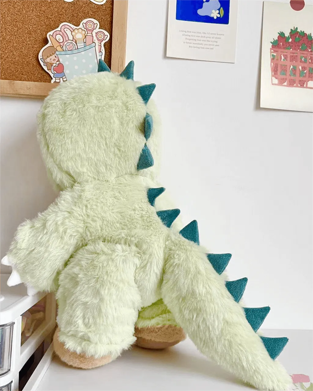 Handmade Teddy Bear | Green Dino