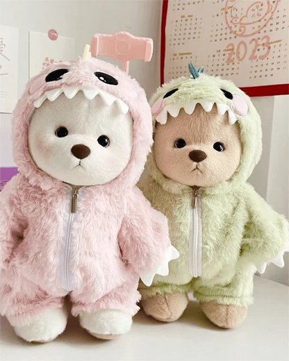 Handmade Teddy Bear | Green Dino