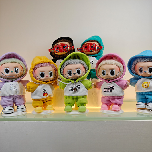 17cm Labubu Hoodie Clothing Set (no doll)