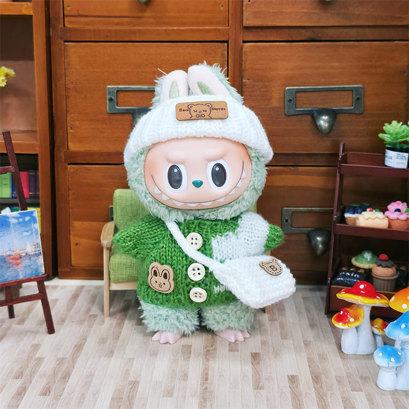 17cm Labubu Sweater Clothing Set (no doll)