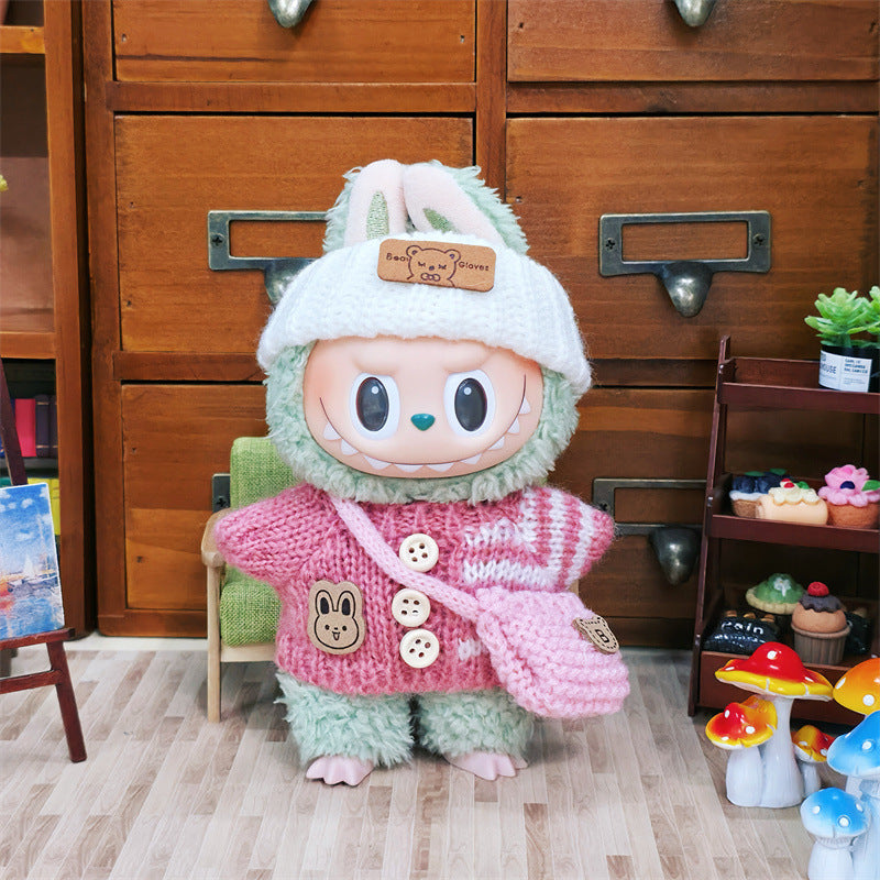17cm Labubu Sweater Clothing Set (no doll)