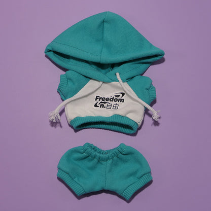 17cm Labubu Hoodie Clothing Set (no doll)