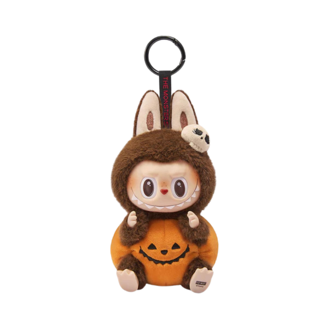 Labubu Happy Halloween Party Series-Sitting Pumpkin Vinyl Plush Pendant