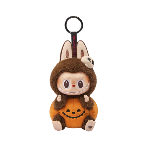 Labubu Happy Halloween Party Series-Sitting Pumpkin Vinyl Plush Pendant